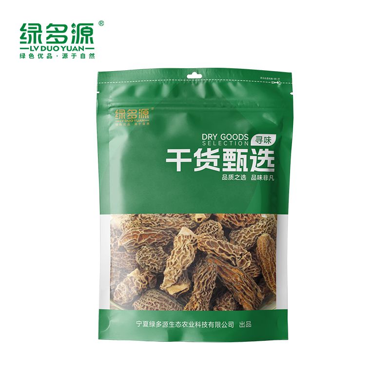 绿多源甄选菌类羊肚菌100g